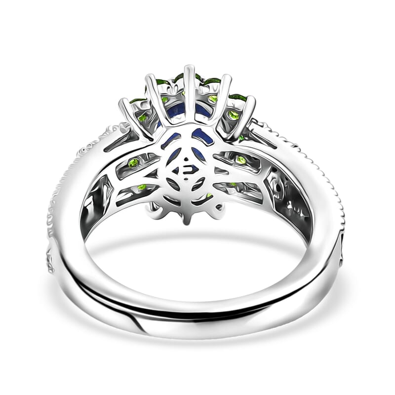 EverTrue Masoala Sapphire (D), Multi Gemstone 2.70 ctw Ring in Platinum Bond (Size 7.0)