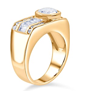 White Topaz Brilliance Ring in 14K YG Over Sterling Silver 1.80 ctw (Size 10.0)