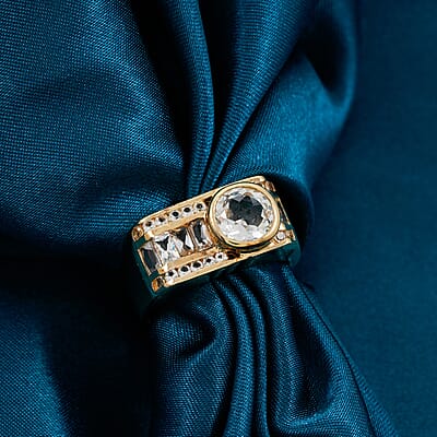 White Topaz Ring in 14K YG Over Sterling Silver 1.80 ctw (Size 7.0)