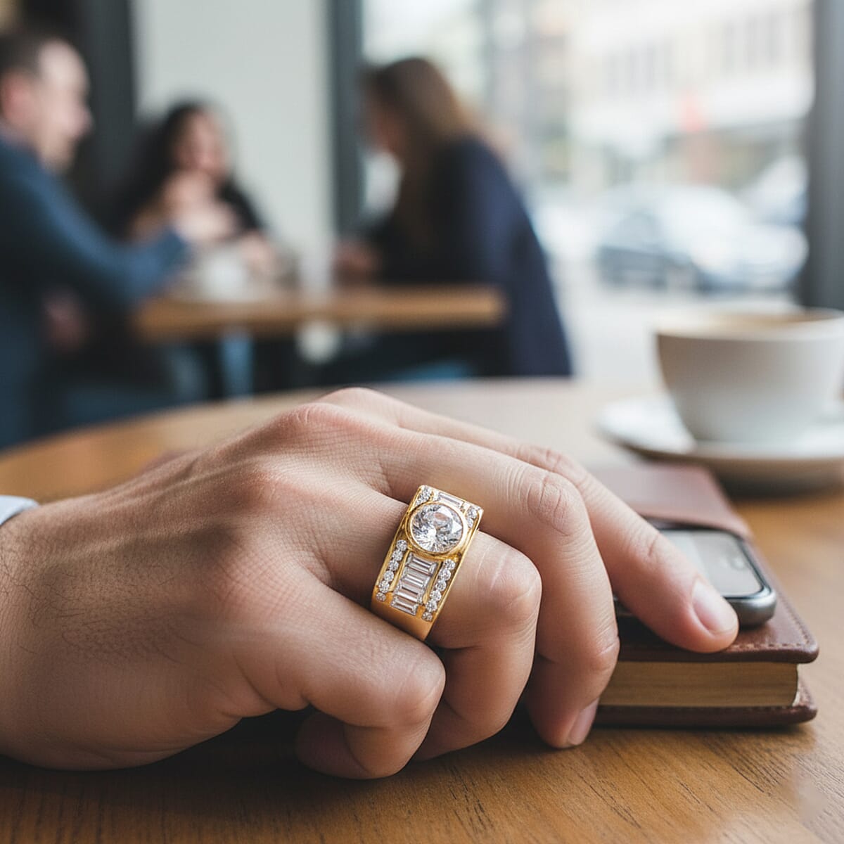 White Topaz Brilliance Ring in 14K YG Over Sterling Silver 1.80 ctw (Size 9.0) image number 2