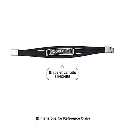 Braided Microfiber Leather Bracelet in Stainless Steel (8.00 In)
