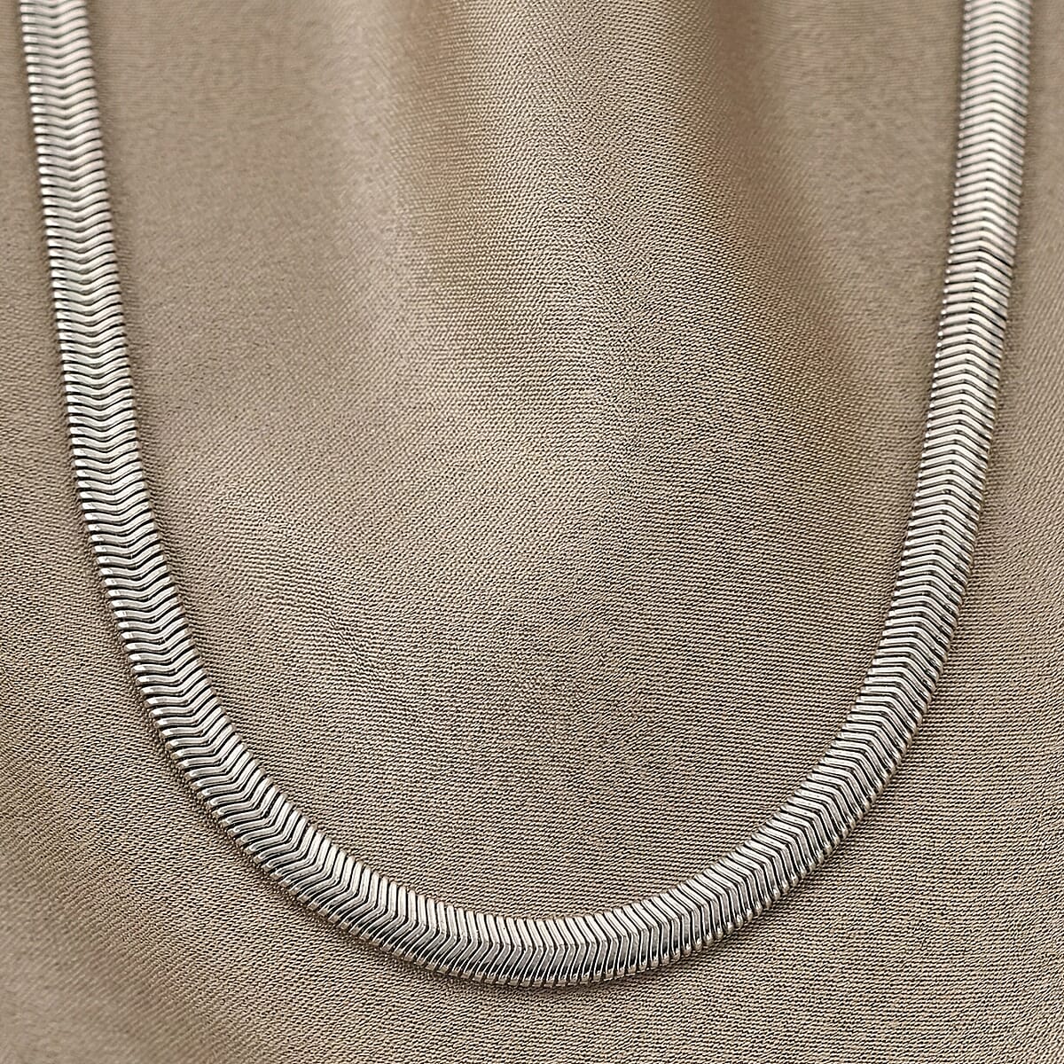 Serpent Flow Necklace (20-22 Inches) in Stainless Steel image number 1