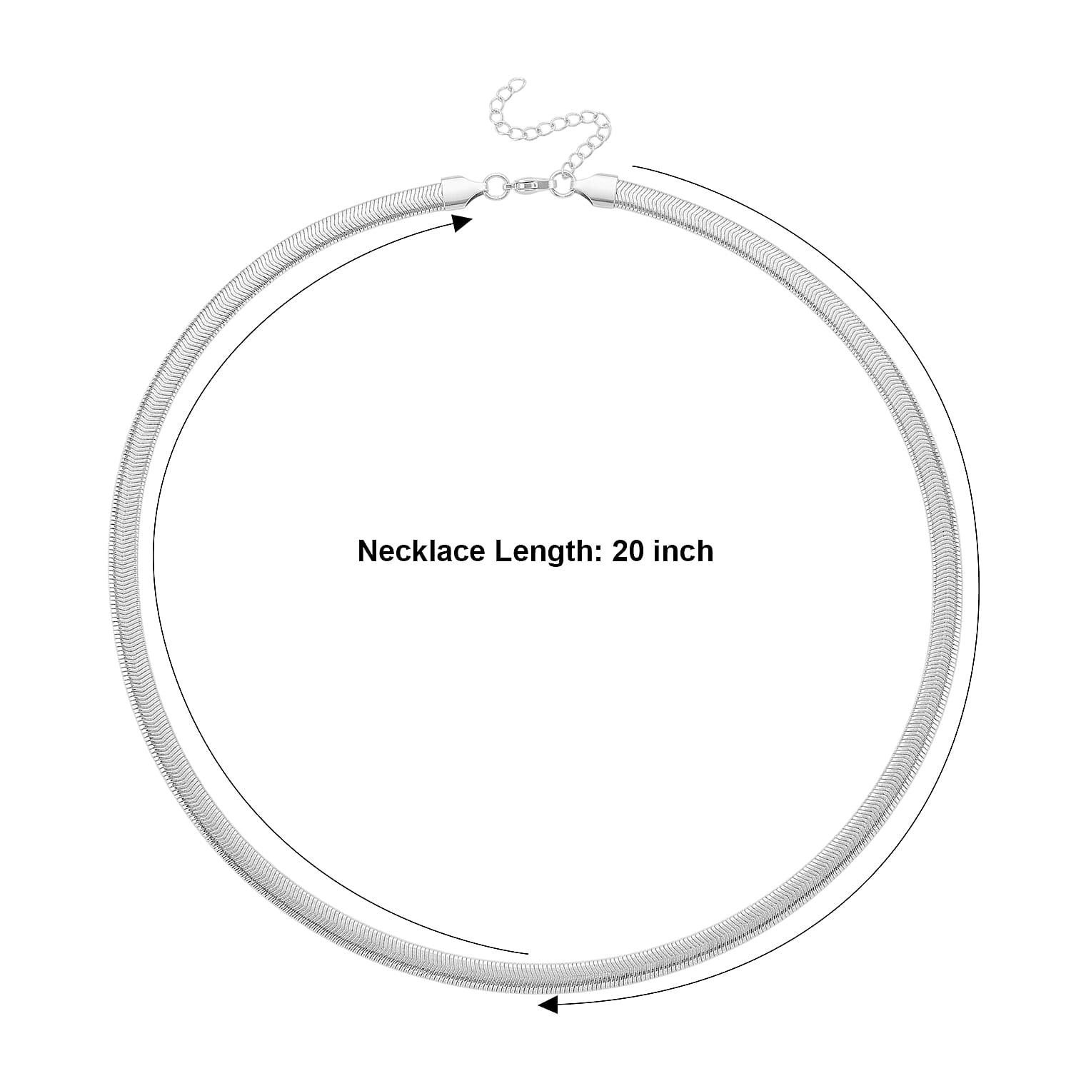 Serpent Flow Necklace (20-22 Inches) in Stainless Steel