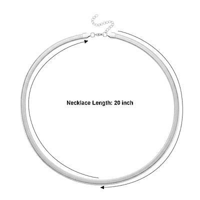 Serpent Flow Necklace (20-22 Inches) in Stainless Steel