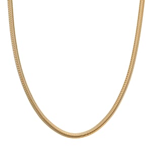 Serpent Flow Necklace (20-22 Inches) in ION Plated YG Stainless Steel