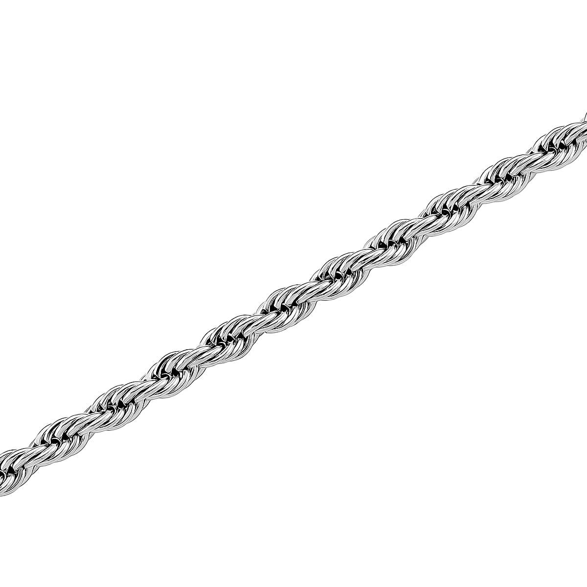 Imperial Rope Twist Necklace (20-22 Inches) in Stainless Steel image number 3