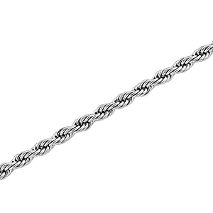 Imperial Rope Twist Necklace (20-22 Inches) in Stainless Steel
