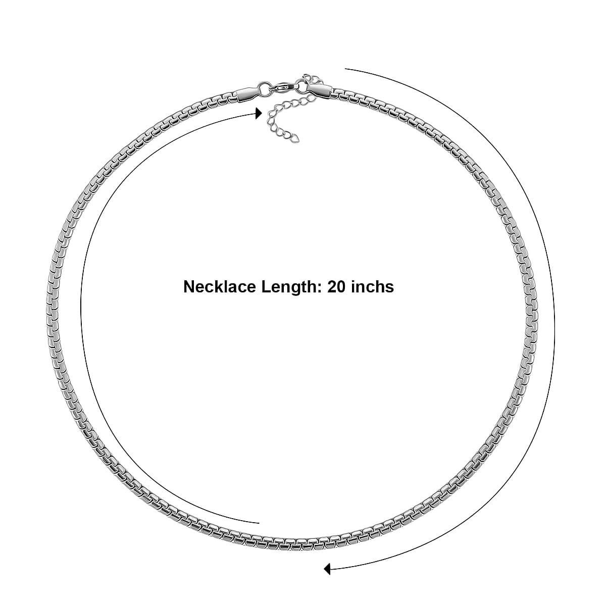 Fortress Link Necklace (20-22 Inches) in Stainless Steel image number 4