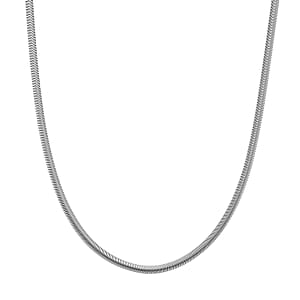 Wave Motion Necklace (20-22 Inches) in Stainless Steel