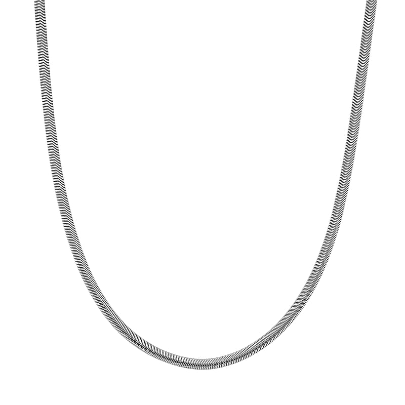 Wave Motion Necklace (20-22 Inches) in Stainless Steel