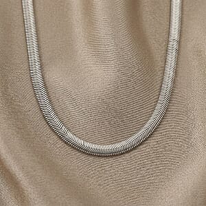 Wave Motion Necklace (20-22 Inches) in Stainless Steel