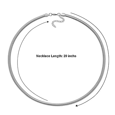 Wave Motion Necklace (20-22 Inches) in Stainless Steel
