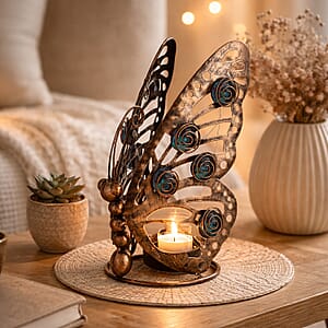 Brown Butterfly Solar LED Light