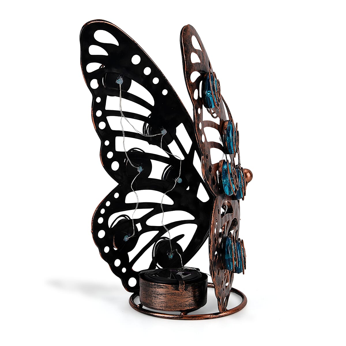 Brown Butterfly Solar LED Light image number 2