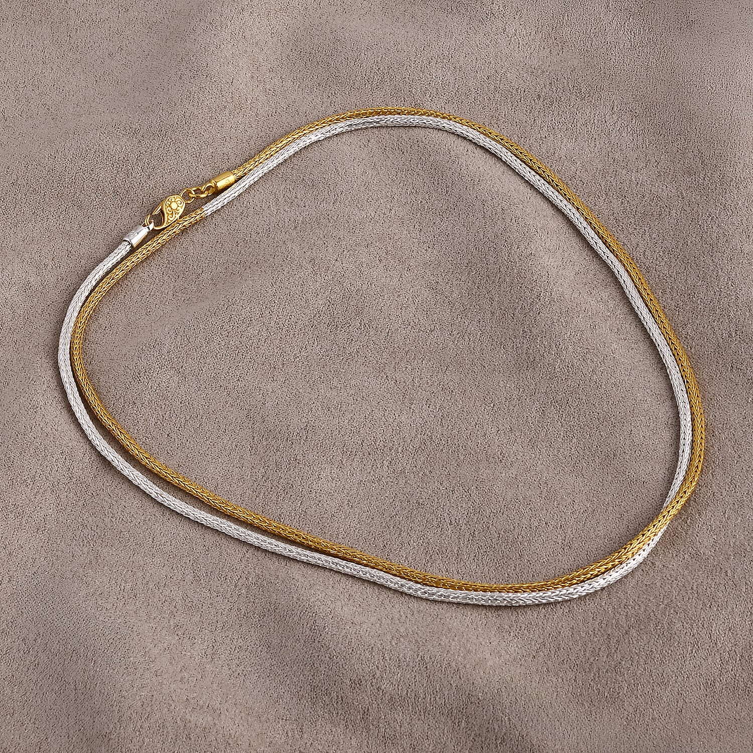 D'Joy Chain Necklace in 22K YG Over and Sterling Silver 29.85 Grams 36 Inches