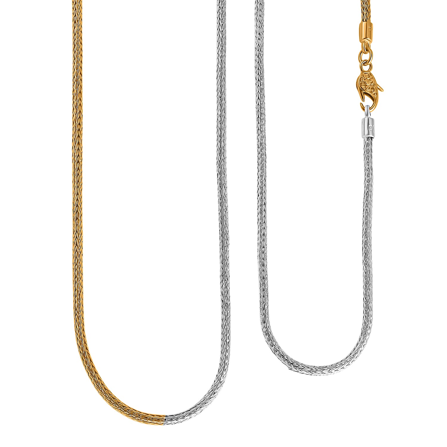 D'Joy Chain Necklace in 22K YG Over and Sterling Silver 29.85 Grams 36 Inches