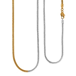 D'Joy Chain Necklace in 22K YG Over and Sterling Silver 29.85 Grams 36 Inches