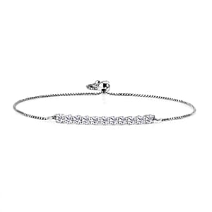 EverTrue Simulated Diamond Bracelet in Platinum Bond (10.50 In)