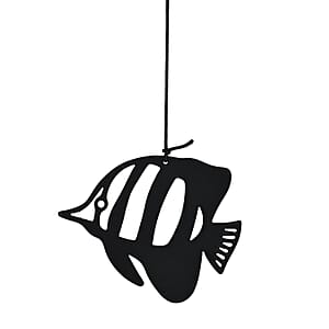 Livmore Fish Design Welcome Wind Chime with 5 Iron Tube