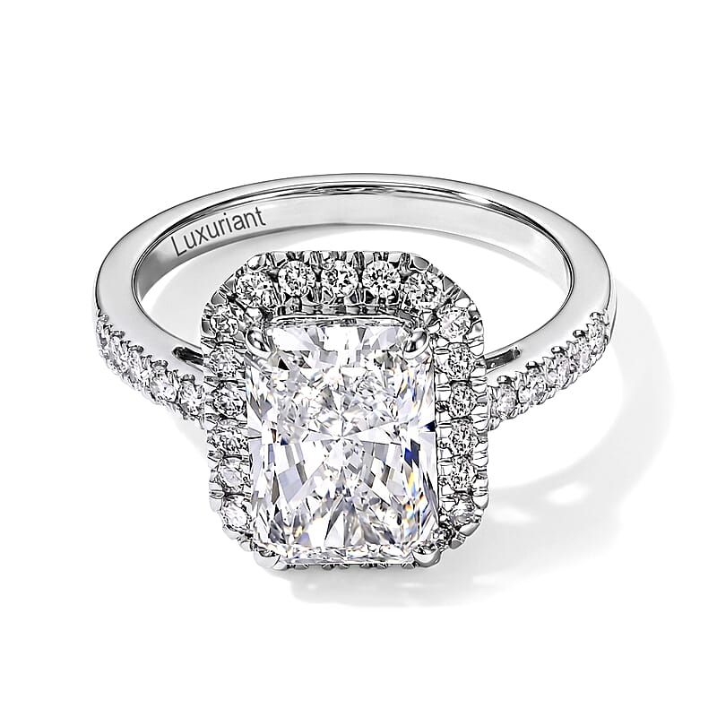 IGI Certified Luxuriant Lab Grown Diamond E-F VS 3.50 ctw Ring in 950 Platinum (Size 10.0) 6.10 Grams