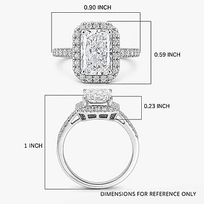 IGI Certified Luxuriant Lab Grown Diamond E-F VS 3.50 ctw Ring in 950 Platinum (Size 10.0) 6.10 Grams