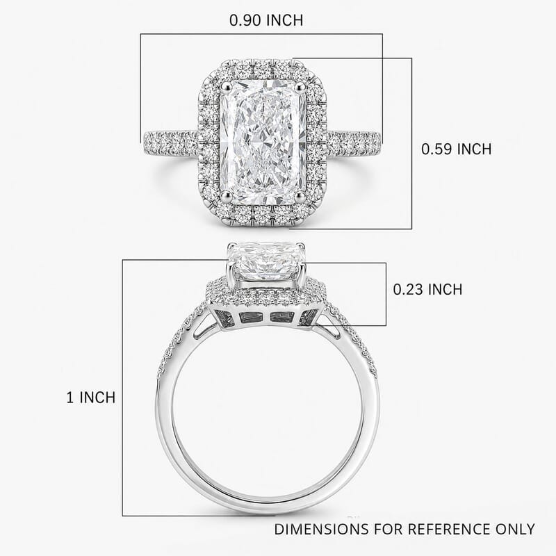 IGI Certified Luxuriant Lab Grown Diamond E-F VS 3.50 ctw Ring in 950 Platinum (Size 10.0) 6.10 Grams