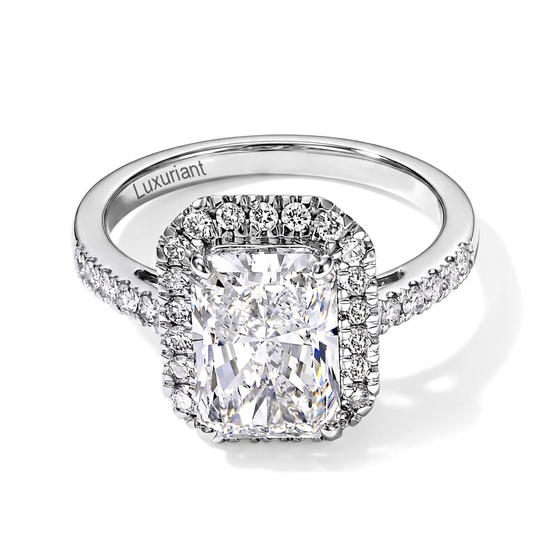 IGI Certified Luxuriant Lab Grown Diamond E-F VS 3.50 ctw Ring in 950 Platinum (Size 6.0) 6.10 Grams