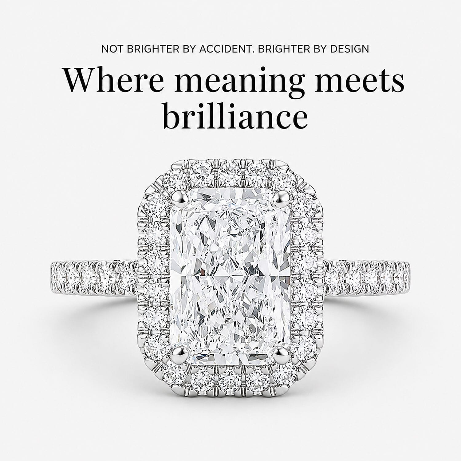 IGI Certified Luxuriant Lab Grown Diamond E-F VS 3.50 ctw Ring in 950 Platinum (Size 6.0) 6.10 Grams