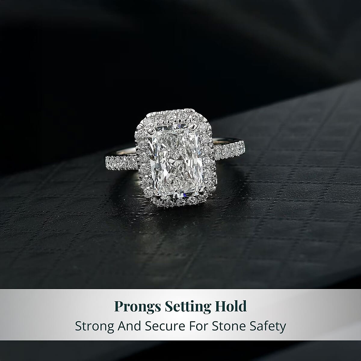 IGI Certified Luxuriant Lab Grown Diamond E-F VS 3.50 ctw Ring in 950 Platinum (Size 6.0) 6.10 Grams image number 4