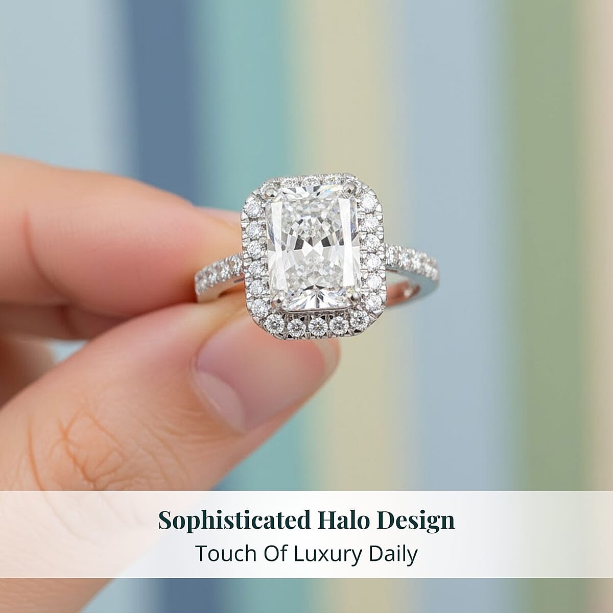 IGI Certified Luxuriant Lab Grown Diamond E-F VS 3.50 ctw Ring in 950 Platinum (Size 6.0) 6.10 Grams image number 5