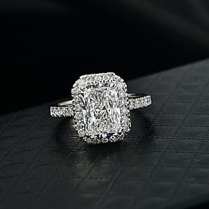 IGI Certified Luxuriant Lab Grown Diamond E-F VS 3.50 ctw Ring in 950 Platinum (Size 7.0) 6.10 Grams