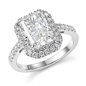 IGI Certified Luxuriant Lab Grown Diamond E-F VS 3.50 ctw Ring in 950 Platinum (Size 7.5) 6.10 Grams