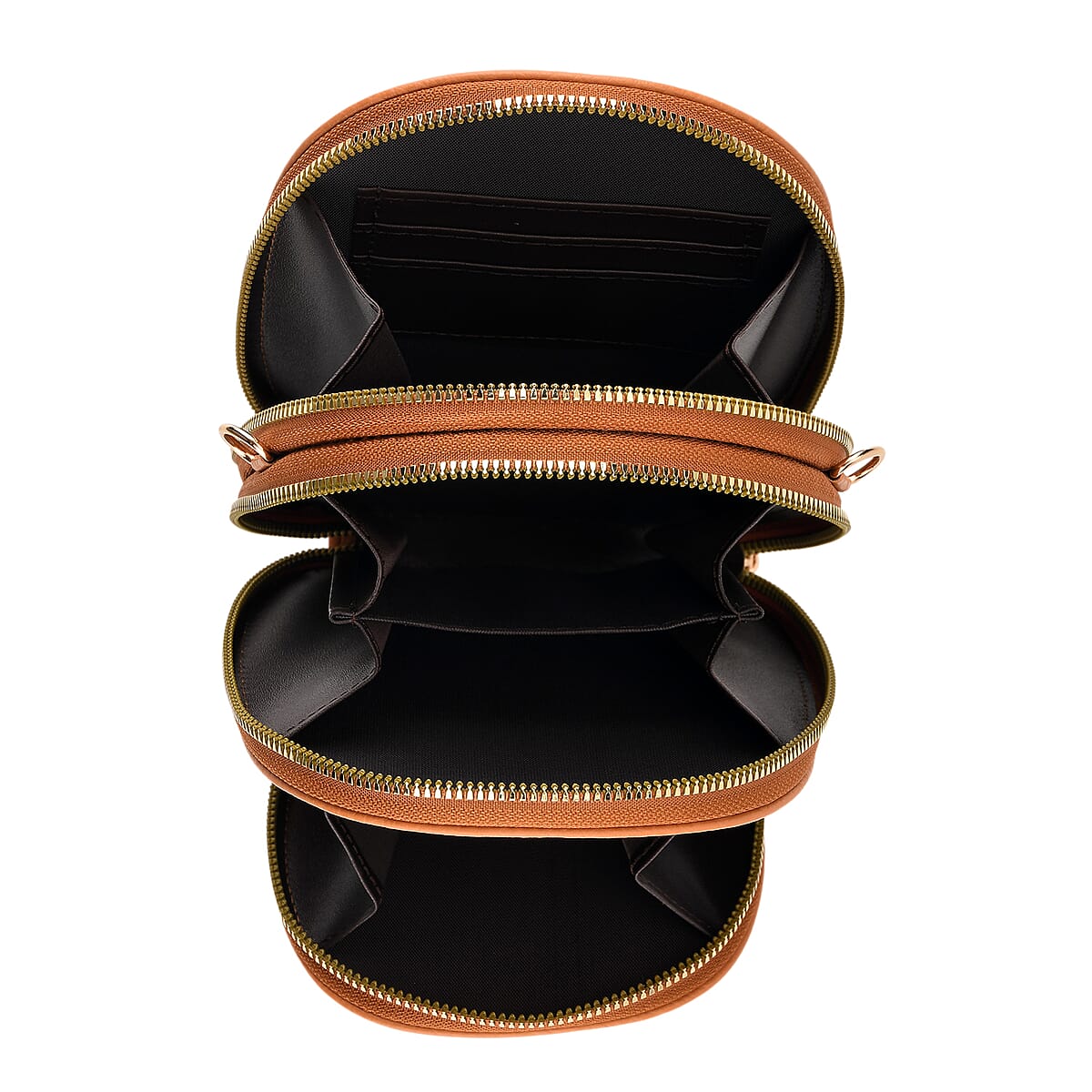 La Marey Tan Faux Leather Crossbody Bag image number 5