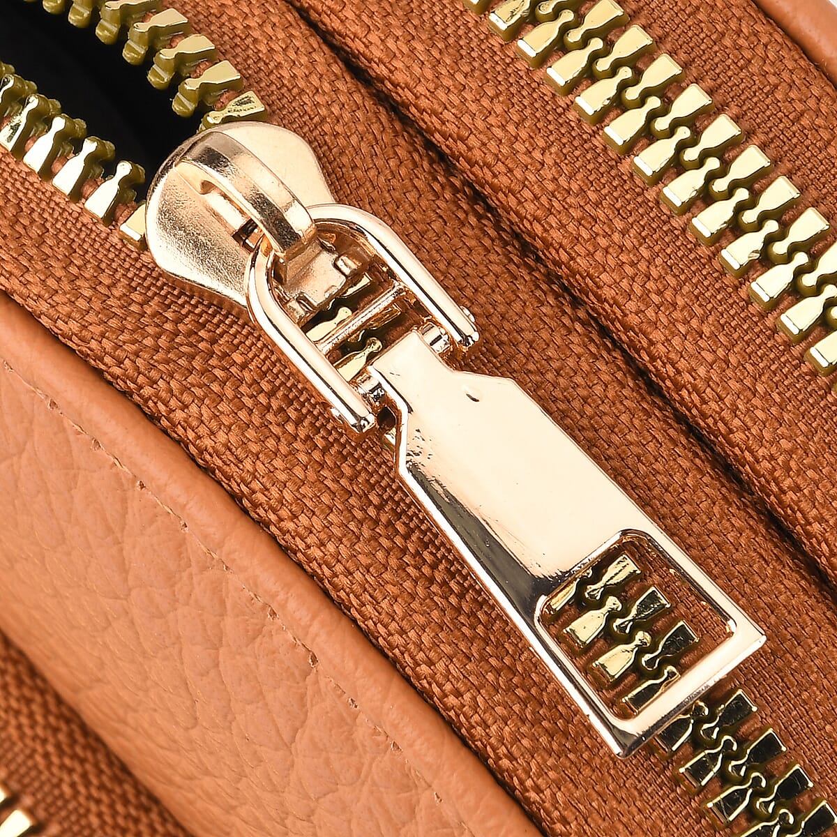 La Marey Tan Faux Leather Crossbody Bag image number 6