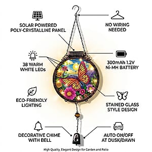 Livmore Butterfly and flower Hanging Solar