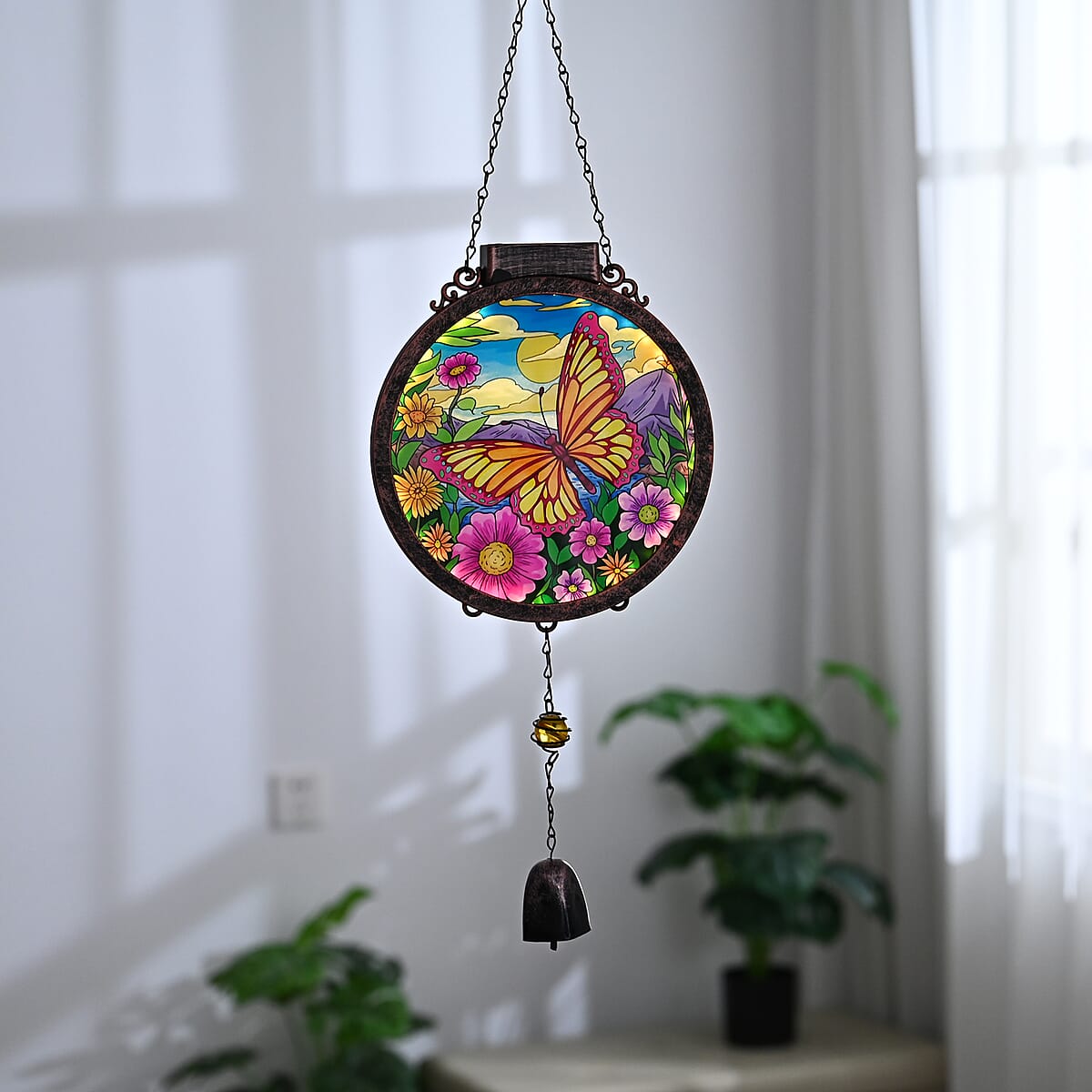 Livmore Butterfly and flower Hanging Solar image number 5