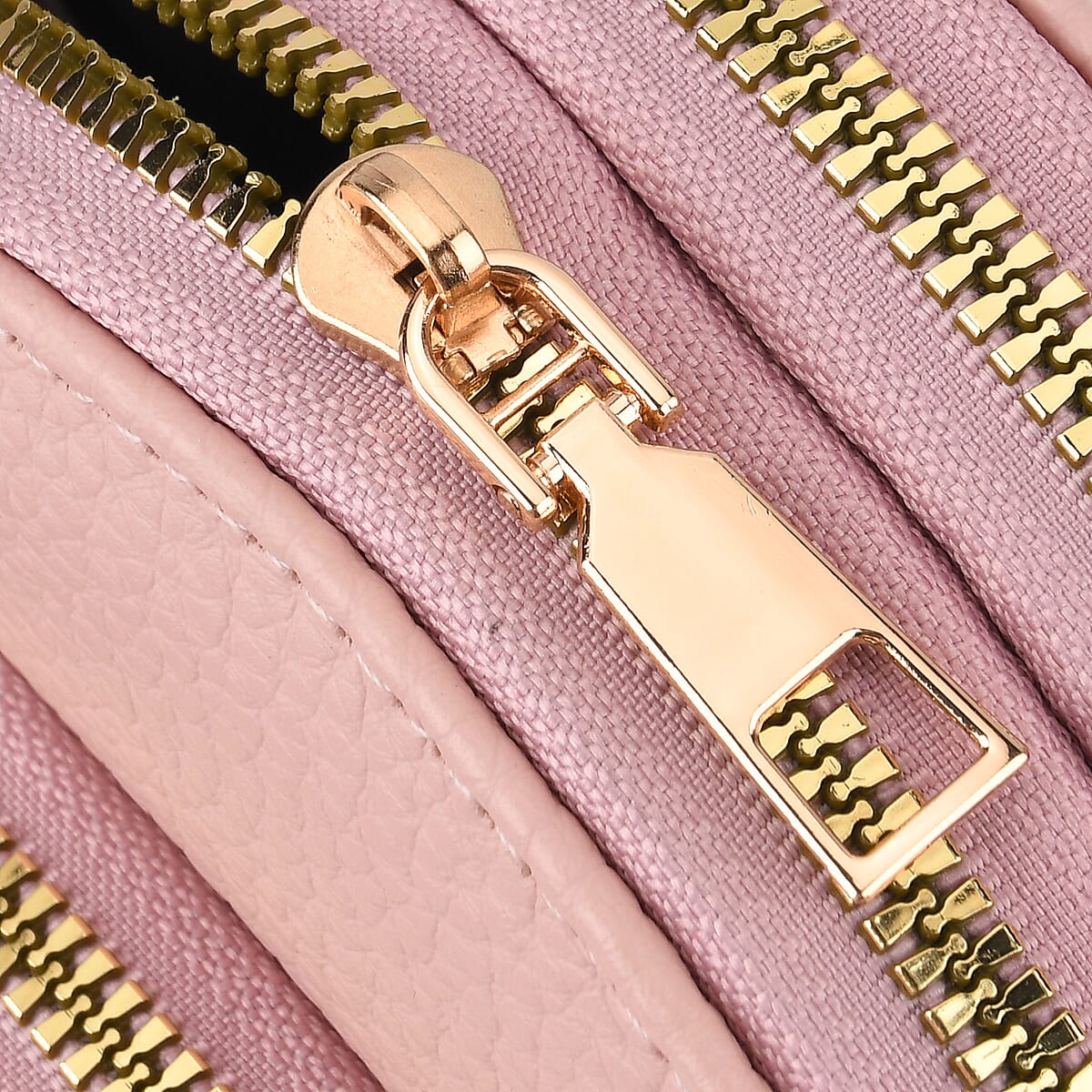 La Marey Pink Faux Leather Crossbody Bag image number 6