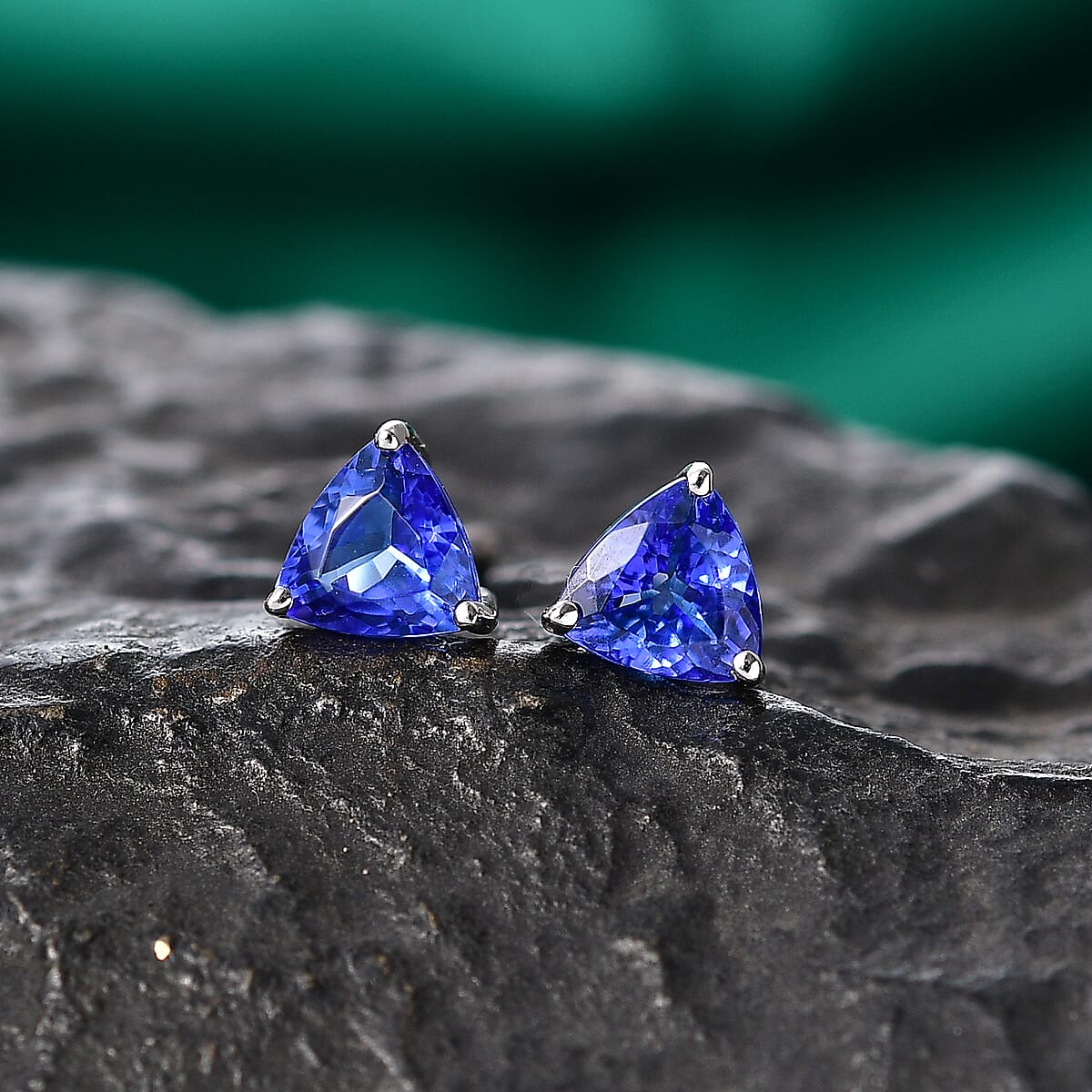 Rhapsody AAAA Tanzanite 1.35 ctw Earrings in 950 Platinum image number 1