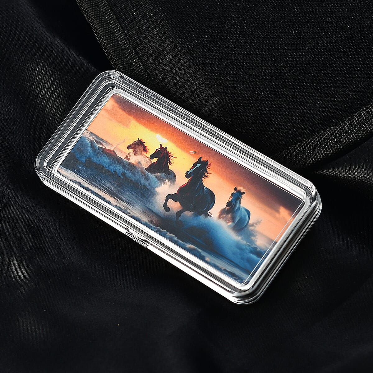 Doorbuster 999.9 Fine Silver Rainbow Severn Horse Bar 50g image number 2