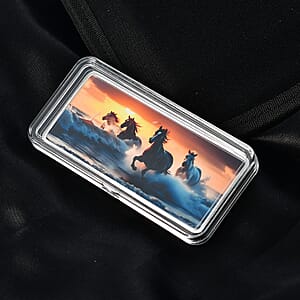  999.9 Fine Silver Rainbow Severn Horse Bar 50g