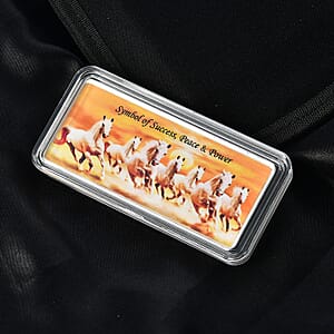  999.9 Fine Silver Rainbow Severn Horse Bar 50g