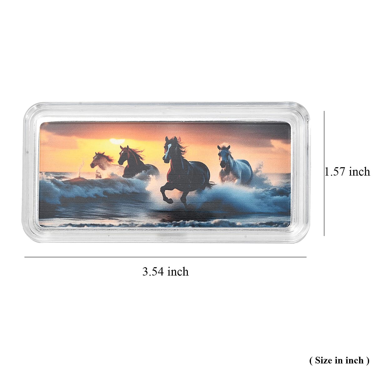  999.9 Fine Silver Rainbow Severn Horse Bar 50g image number 6