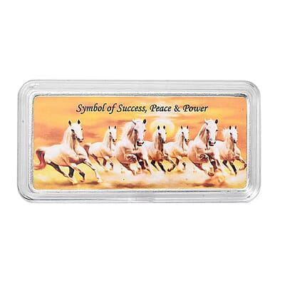 999.9 Fine Silver Rainbow Severn Horse Bar 50 Grams