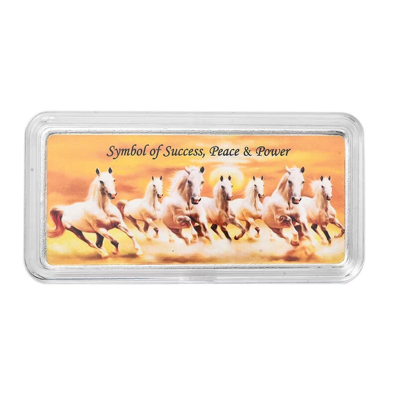 999.9 Fine Silver Rainbow Severn Horse Bar 50 Grams