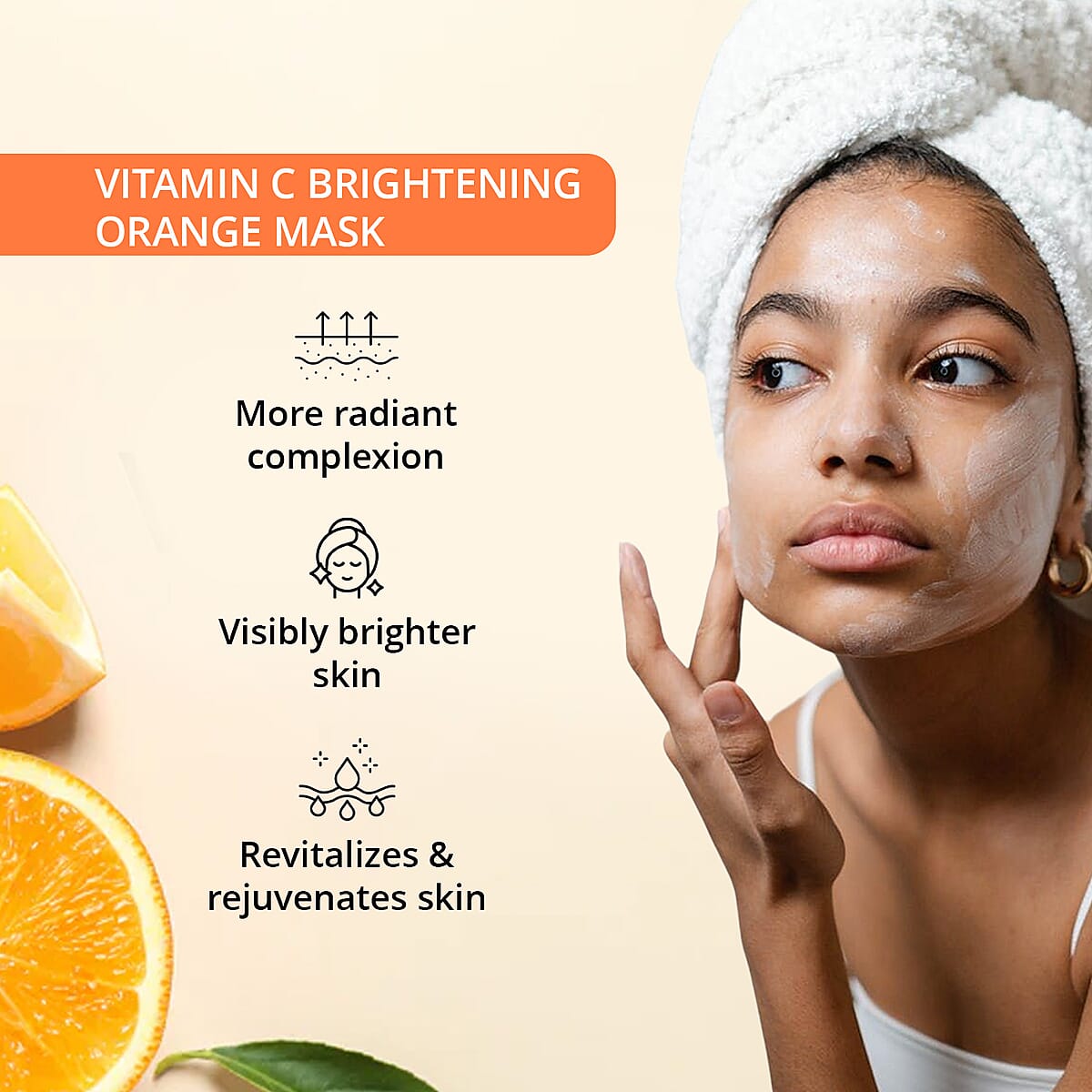 SkinChemists Vitamin C Brightening Orange Mask (1.69oz) image number 1
