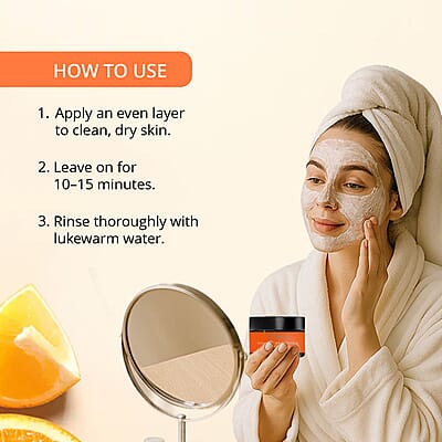 SkinChemists Vitamin C Brightening Orange Mask (1.69oz)