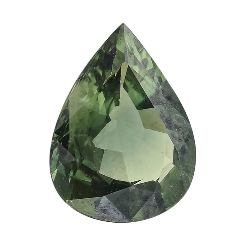 1.50 ctw Pear Green Sapphire Loose Gemstone – AAAA Grade, Free Size