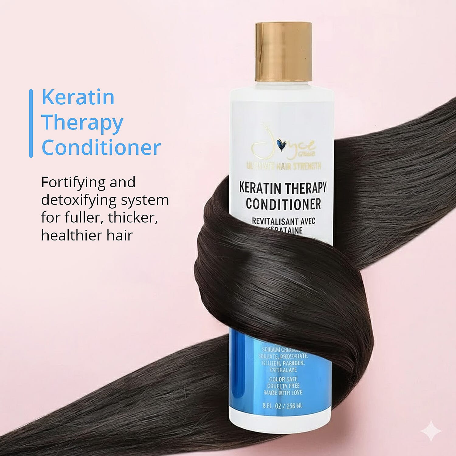 Joyce Giraud Ultimate Hair Strength Keratin Therapy Conditioner (8oz) Made in US