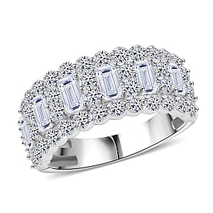 Luxuriant Lab Grown Diamond G SI1 2.84 ctw Imperial Radiance Ring in Sterling Silver (Size 10.0)
