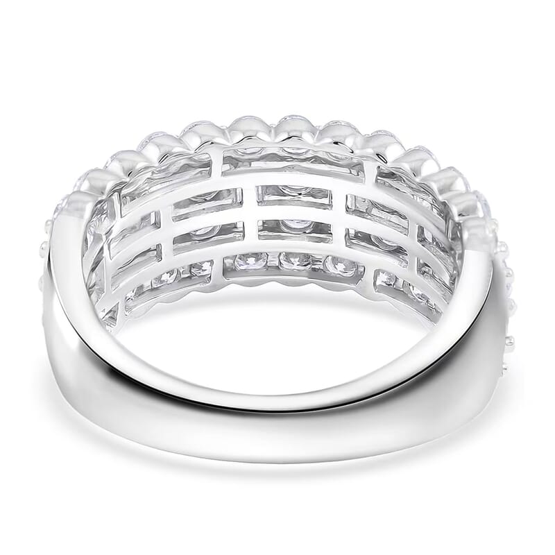 Luxuriant Lab Grown Diamond Ring in Sterling Silver 2.84 ctw (Size 10.0)
